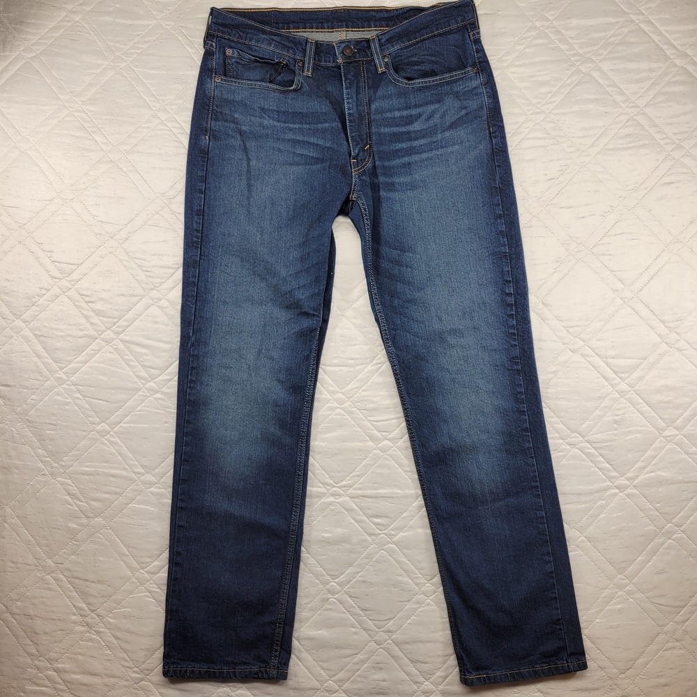 Levis 514 dark blue jeans size 34X32